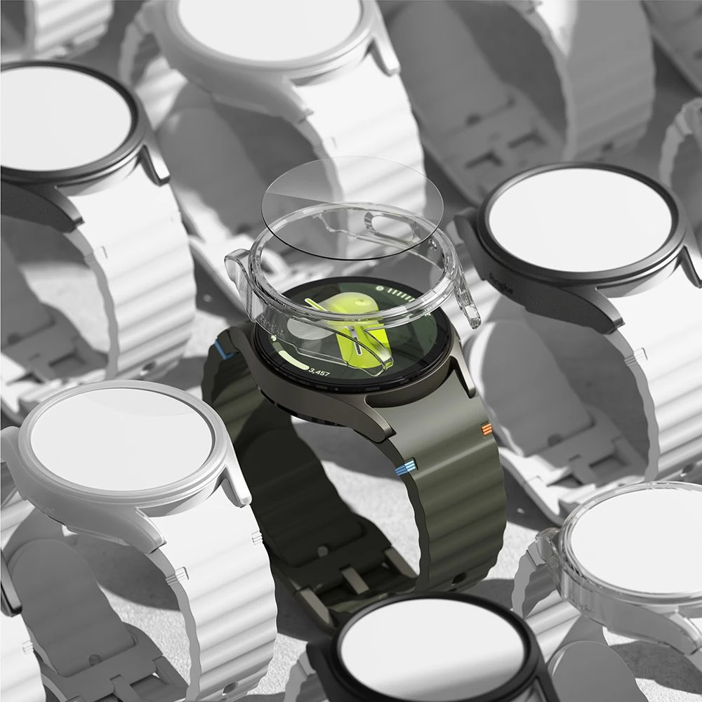Ringke Slim Case & Tempered Glass Protector Bundle For Galaxy Watch 7 40mm - Clear - Image 7