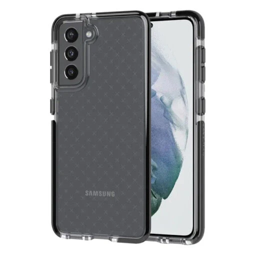 Tech21 Evo Check Slim Tough Rear Case For Samsung Galaxy S21 5G - Smokey/Black