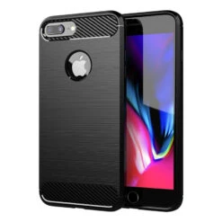 Flexi Carbon Rear Case For Apple IPhone 7 Plus / 8 Plus - Black