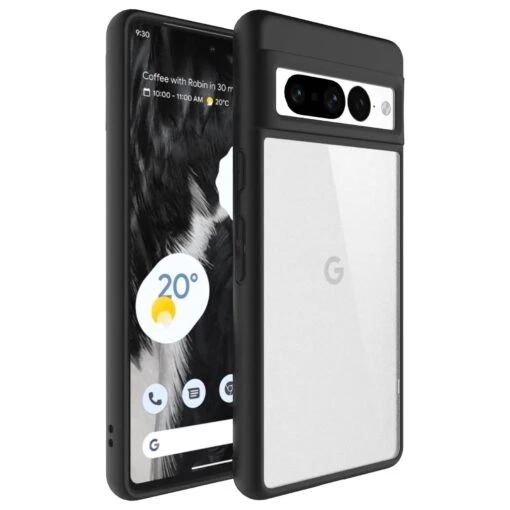 Armoured™ Shield Tough Matte Frosted Rear Case For Google Pixel 7 Pro - Black