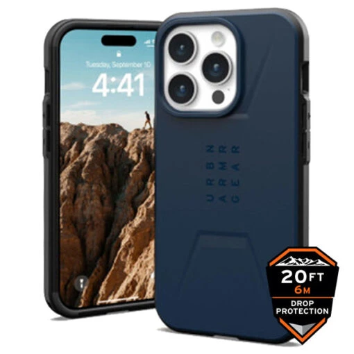 Urban Armor Gear (UAG) Civilian MagSafe Tough Case For IPhone 15 Pro - Mallard