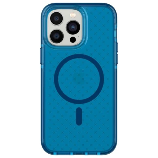 Tech21 EvoCheck Tough MagSafe Rear Case Cover For Apple IPhone 14 Pro Max - Classic Blue