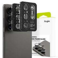 Ringke Camera Lens Frame Glass Protector 2 Pack For Samsung Galaxy S25 Ultra - Black