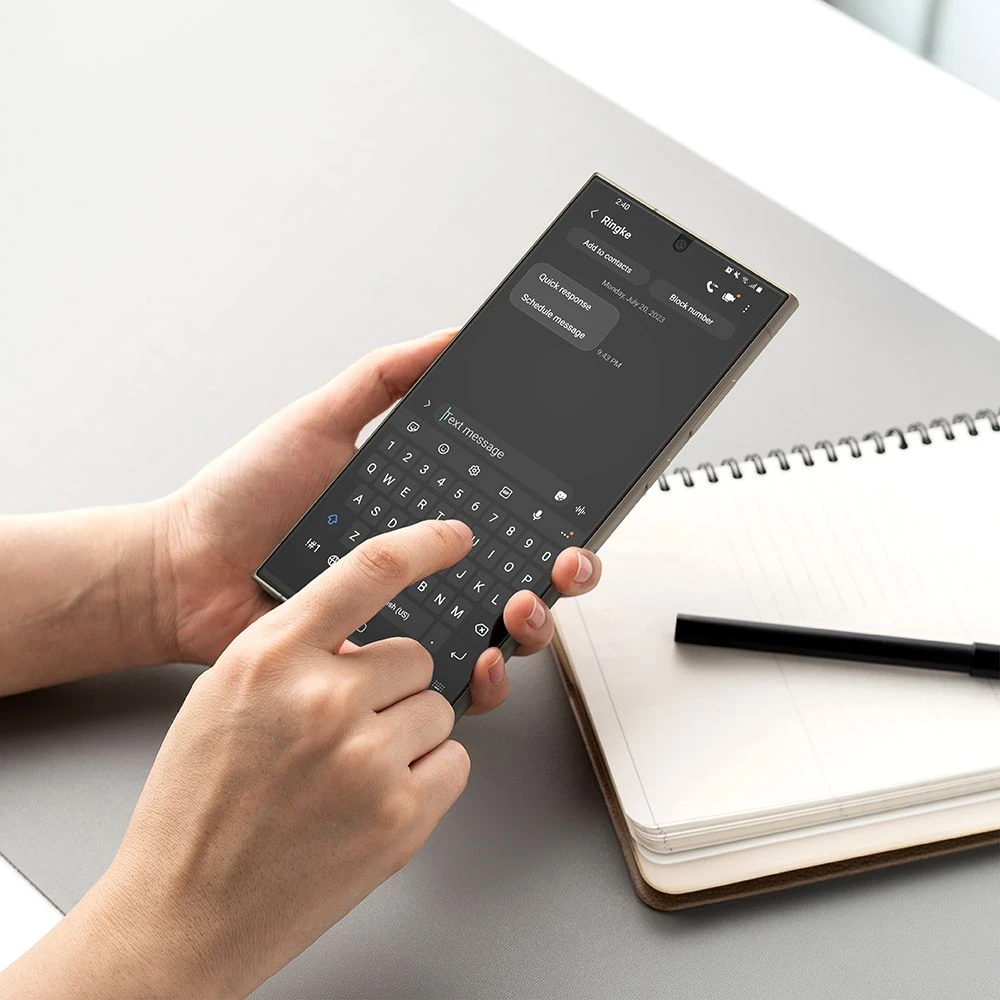 Ringke Dual Easy Film Screen Protector 2 Pack For Samsung Galaxy S24 Ultra - Clear - Image 7