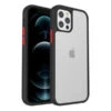 Armoured™ Shield Tough Case For Apple IPhone 14 Pro Max - Black (Red Buttons)