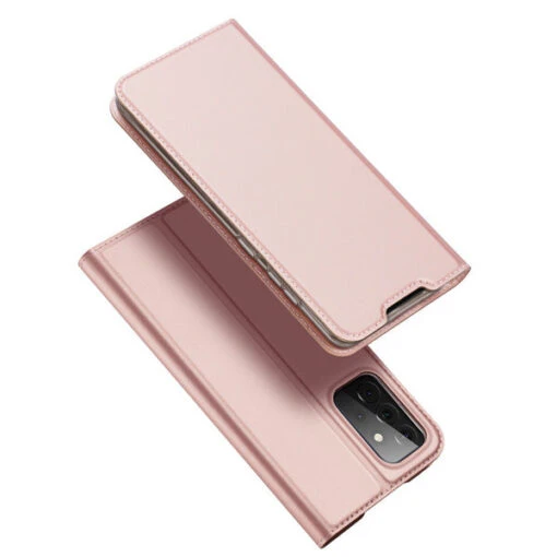 DUX DUCIS Skin Pro Faux Leather Wallet Flip Case For Samsung Galaxy A72 / A72 5G - Rose Gold