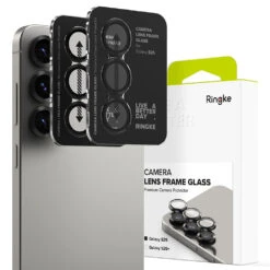 Ringke Camera Lens Frame Glass Protector 2 Pack For Samsung Galaxy S25 - Black
