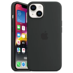 Official Apple Silicone Magsafe Rear Case Cover For IPhone 14 - Midnight