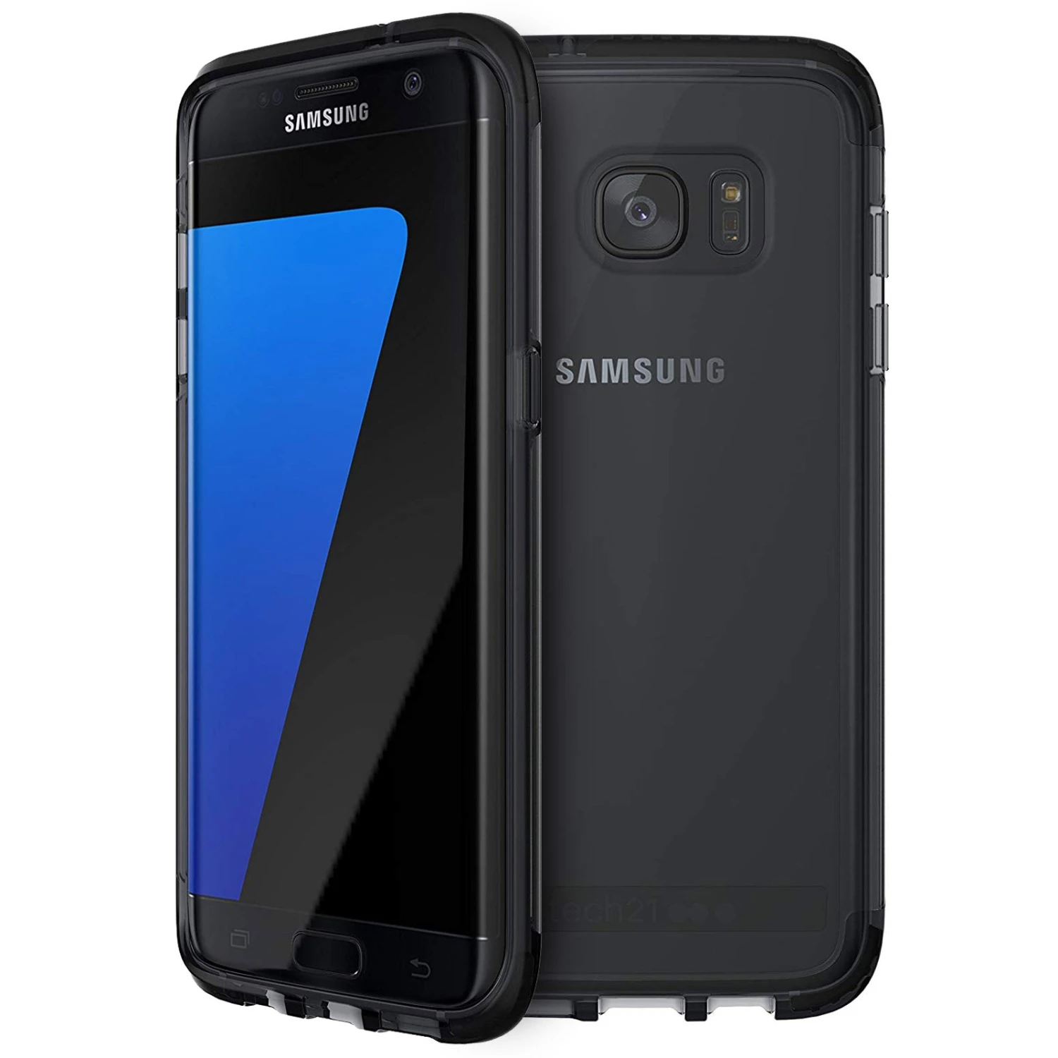 Tech21 Evo Frame Tough Rear Case For Samsung Galaxy S7 Edge - Smokey / Black