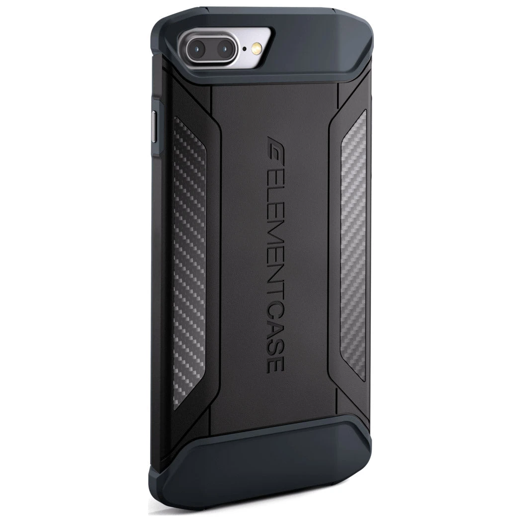Element Case CFX Carbon Fibre Tough Rugged For Apple IPhone 8 Plus & 7 Plus, Black - Image 2