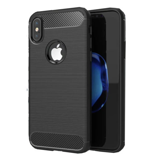Flexi Carbon Rear Case For Apple IPhone X / XS - Black