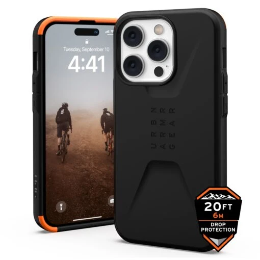Urban Armor Gear (UAG) Civilian Tough Case For Apple IPhone 14 Pro - Black