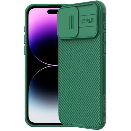 Nillkin CamShield Pro Lens Protector Case Cover For Apple IPhone 15 Pro - Deep Green