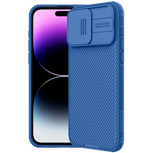 Nillkin CamShield Pro Lens Protector Case Cover For Apple IPhone 15 Pro Max - Blue