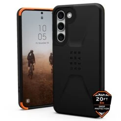 Urban Armor Gear (UAG) Civilian Tough Case For Samsung Galaxy S23+ (Plus) - Black
