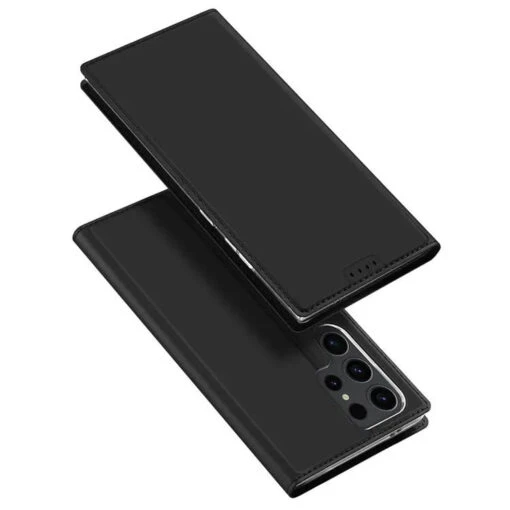 DUX DUCIS Skin Pro Faux Leather Wallet Flip Case For Samsung Galaxy S24 Ultra - Black
