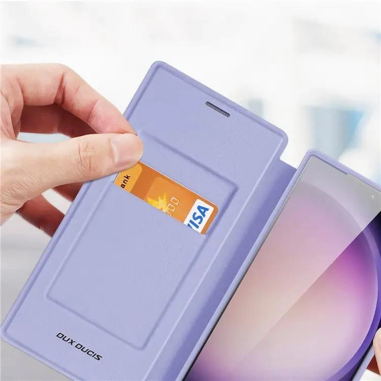 DUX DUCIS Skin X Pro Tough Rugged Flip Wallet Case For Samsung Galaxy S24 Ultra - Purple - Image 3