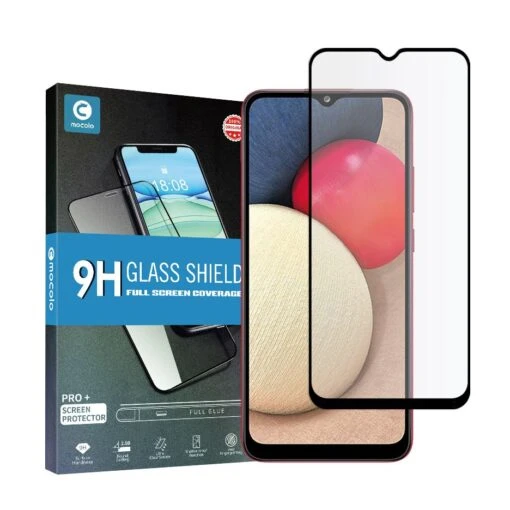 Mocolo TG+ Full Tempered Glass Screen Protector For Samsung Galaxy A02S - Black