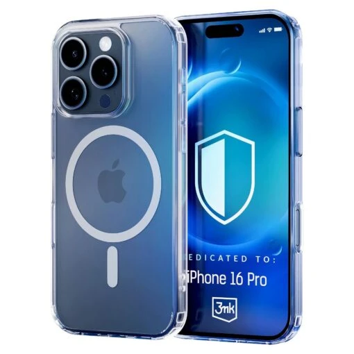 3mk Clear Armor Magsafe Rear Tough Case Cover For Apple IPhone 16 Pro