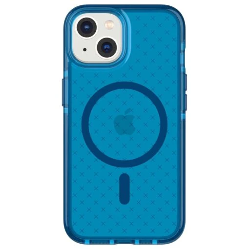 Tech21 EvoCheck Tough MagSafe Rear Case Cover For Apple IPhone 14 - Classic Blue
