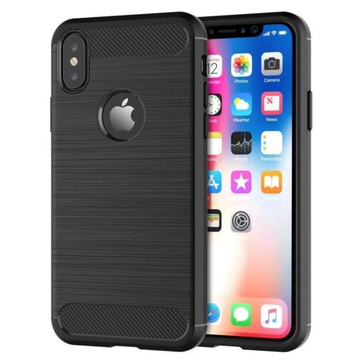 Flexi Carbon Rear Case Cover For Apple IPhone 8 Plus