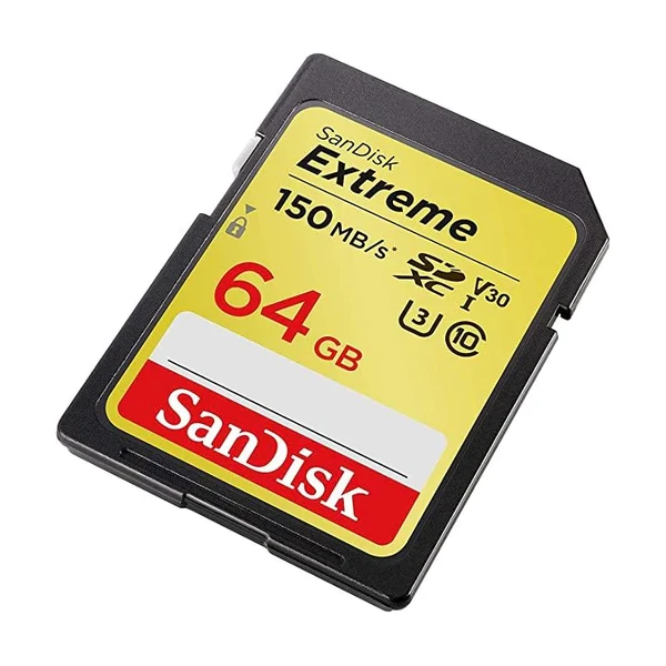 SanDisk Extreme 64GB SDHC UHS-I Class 10 Up To 150MB/S Memory Card - Image 2