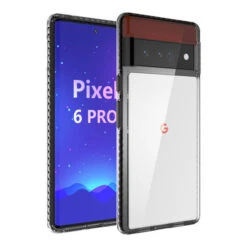 Armoured™ Shock Tough Rugged Case For Google Pixel 6 Pro - Tinted / Black Buttons