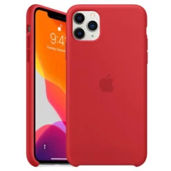Official Apple Silicone Rear Case Cover For Apple IPhone 11 Pro Max - Red