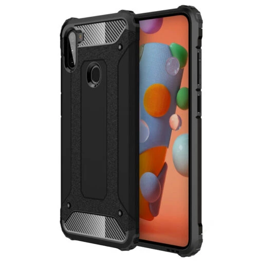 Tactical Tough Rear Case For Samsung Galaxy A11 - Black