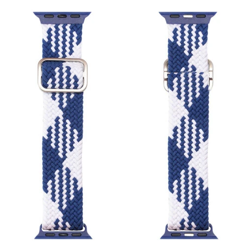 DUX DUCIS Nylon Strap For Apple Watch 1 2 3 4 5 6 7 SE (42MM/44MM/45MM) - White/Blue