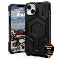 Urban Armor Gear (UAG) Monarch MagSafe Tough Case For IPhone 14 Plus - KEVLAR Black