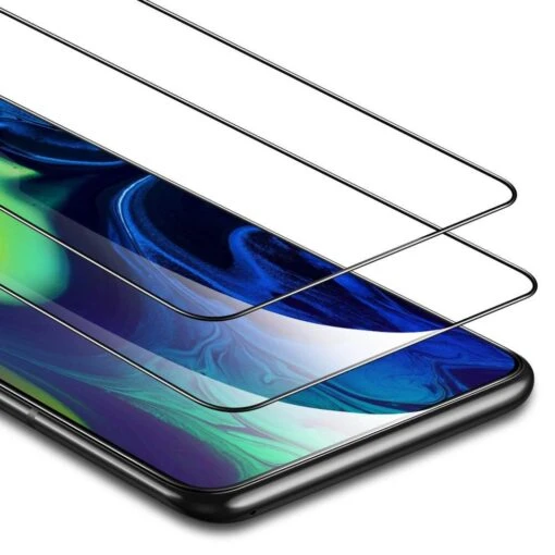 ESR Full Coverage Glass Screen Protector For Samsung Galaxy A80 - Black, 2 Pack