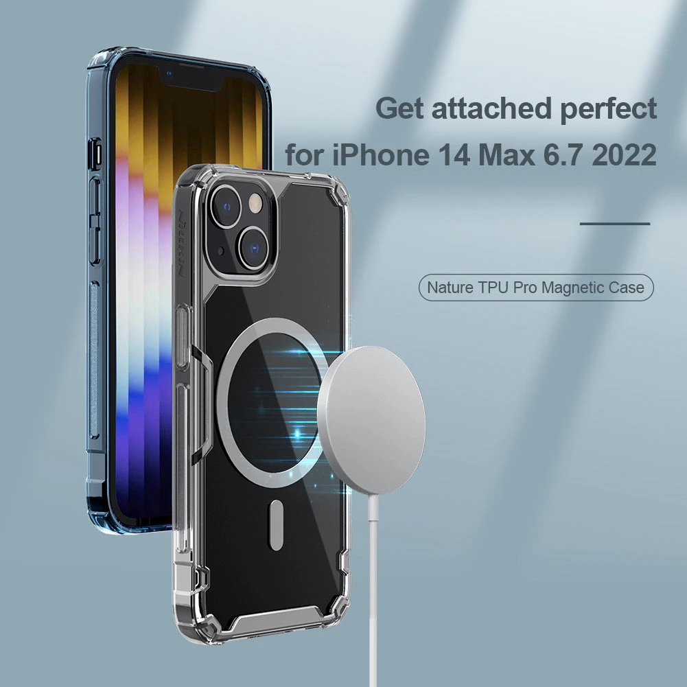 Nillkin Nature TPU Pro MagSafe Tough Case For Apple IPhone 14 Plus - Blue - Image 3