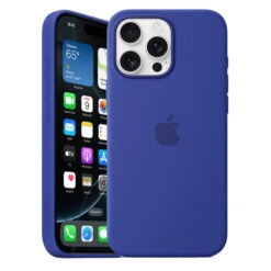 Official Apple Silicone Magsafe Rear Case Cover For IPhone 16 Pro Max Ultramarine