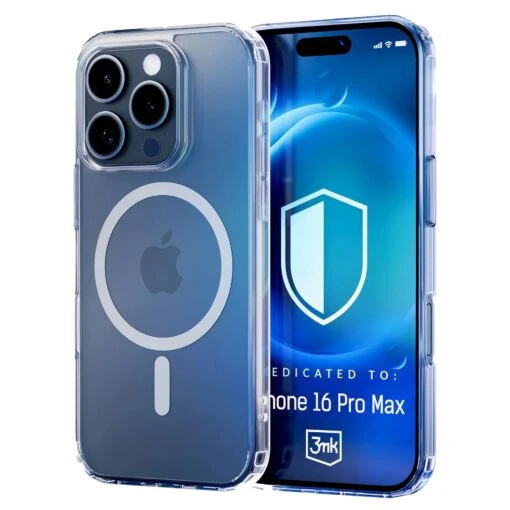 3mk Clear Armor Magsafe Rear Tough Case Cover For Apple IPhone 16 Pro Max
