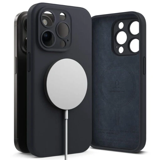 Ringke Slim Silicone Magsafe Matte Rear Case For Apple IPhone 15 Pro - Deep Blue