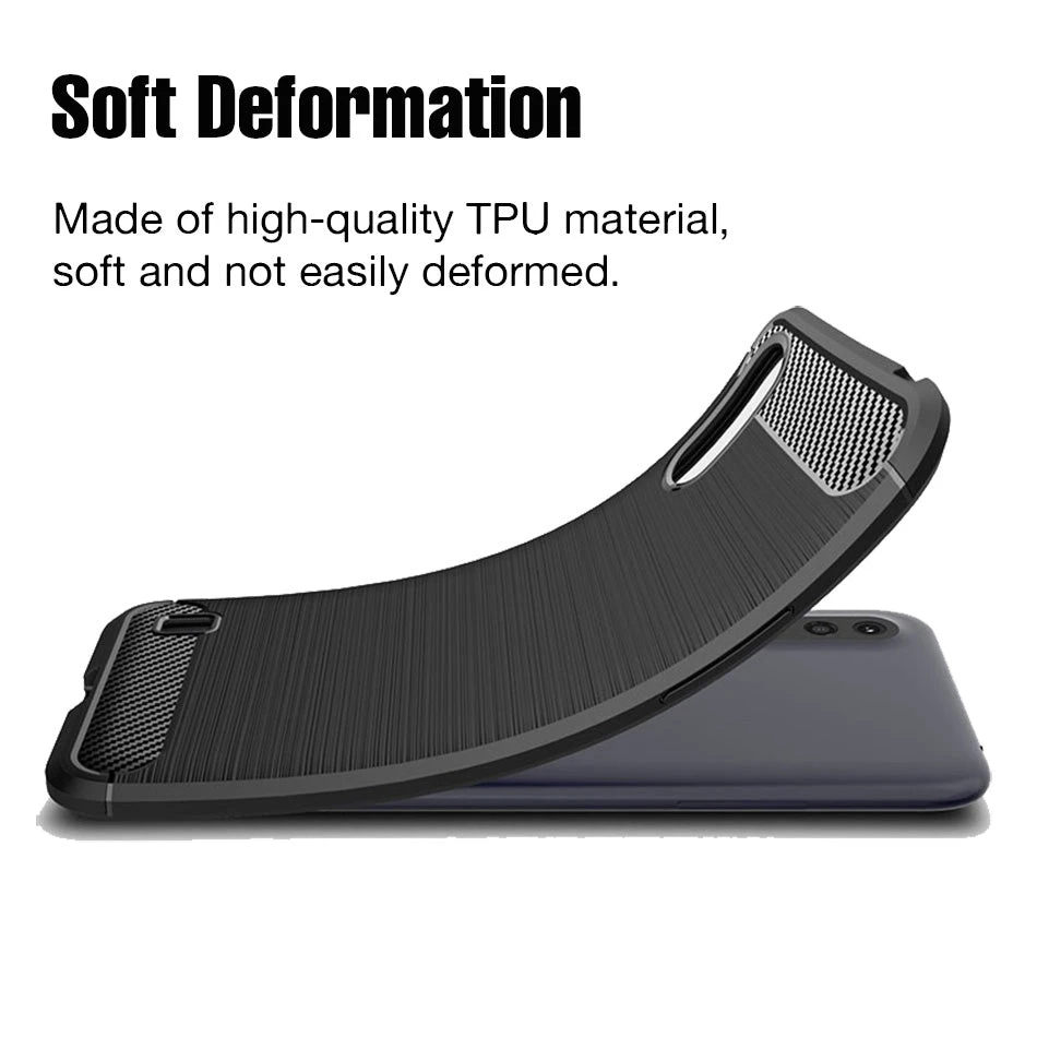 Flexi Carbon Rear Case For Samsung Galaxy A51 - Black - Image 5