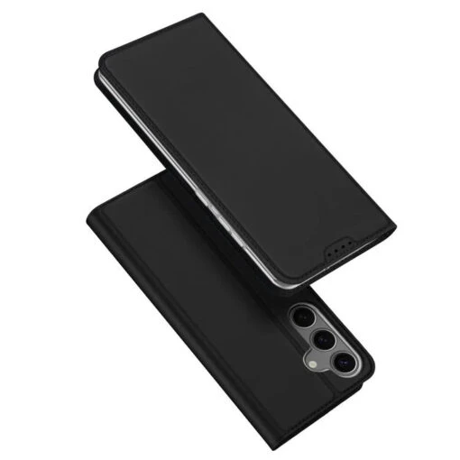 DUX DUCIS Skin Pro Faux Leather Wallet Flip Case For Samsung Galaxy S25+ (Plus) - Black
